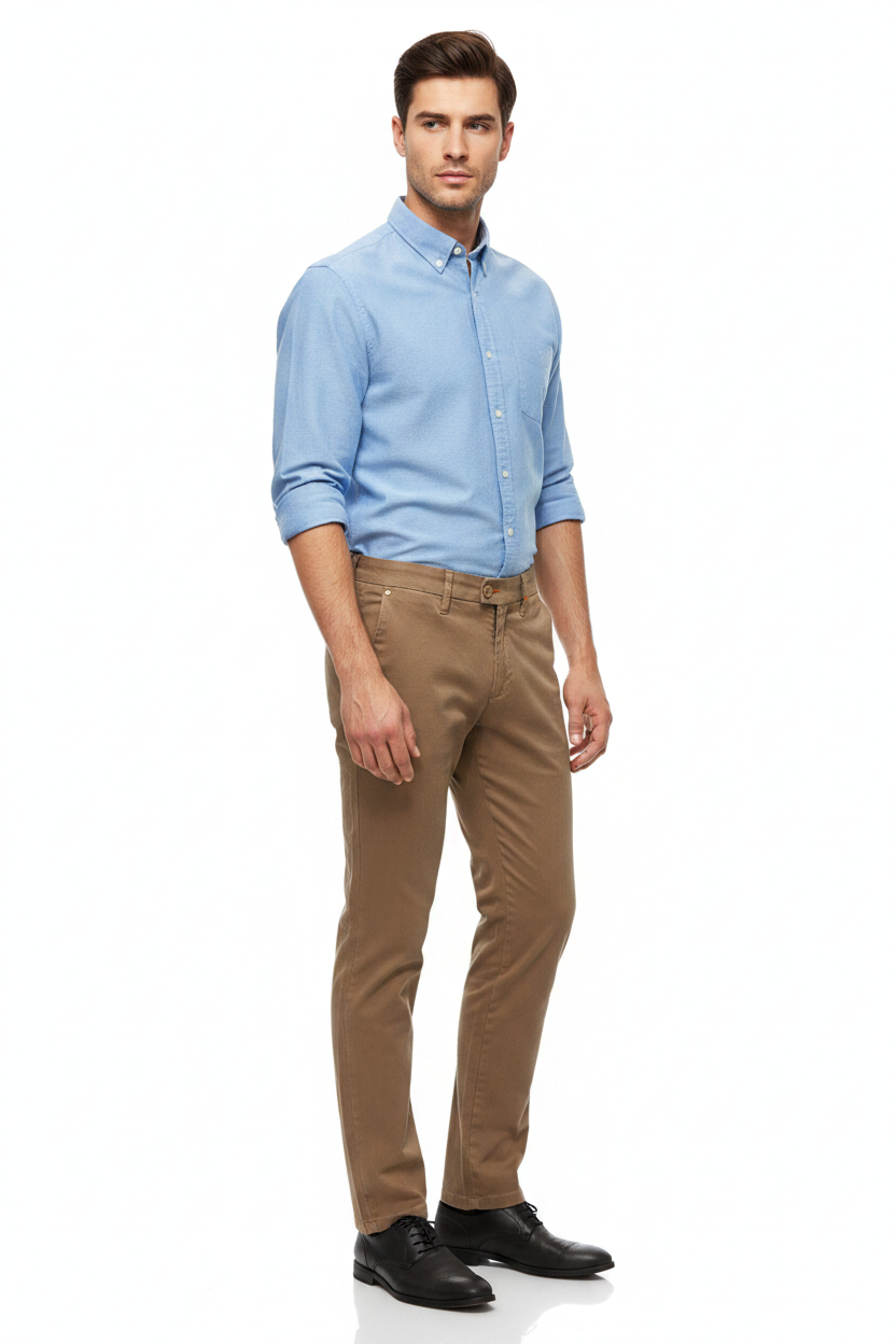 Jorell Dark Beige – Model Side