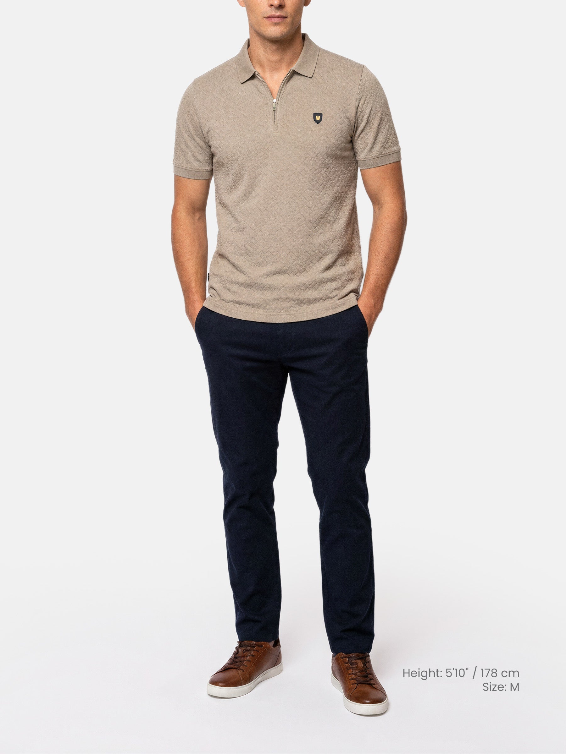 The Navor Dark Beige Polo