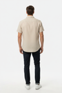 Quarn Beige Shirt – Back on Model