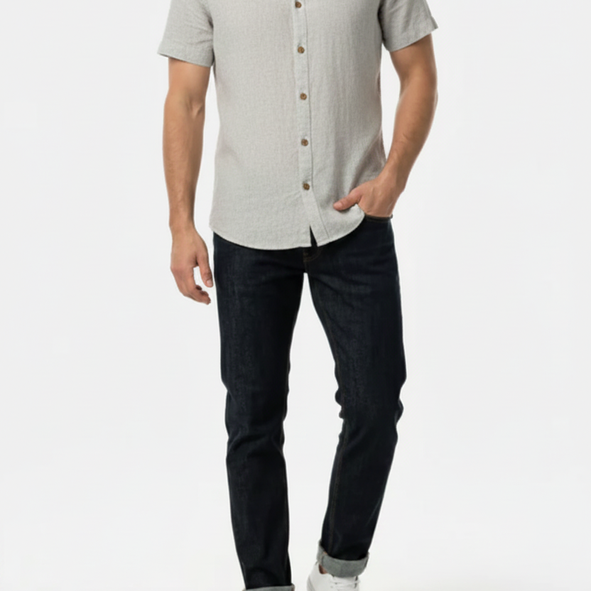 Quarn Light Grey Shirt – Front