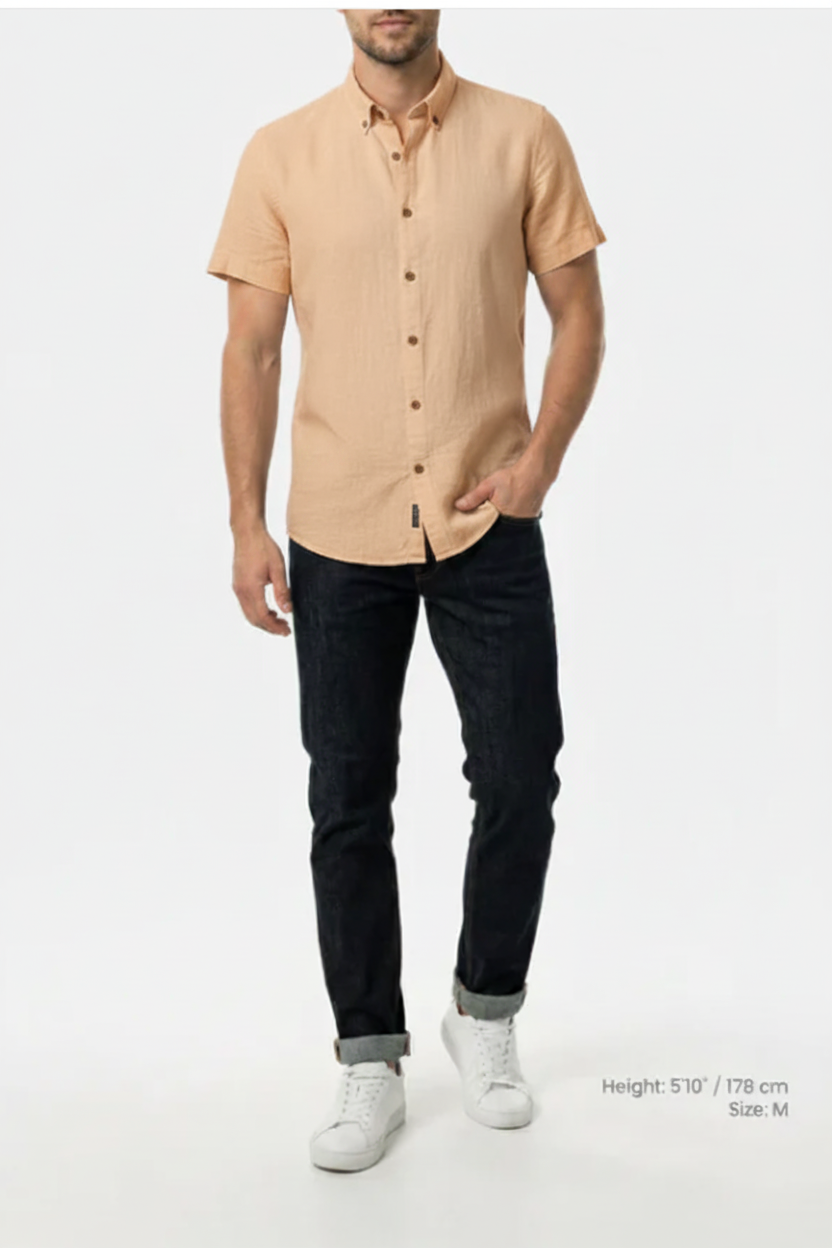 Quarn Light Orange Shirt – Front