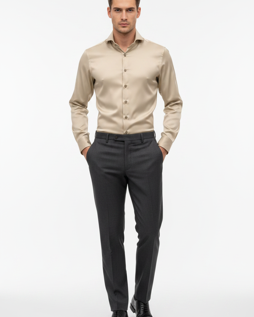 Torven Beige – Model Front