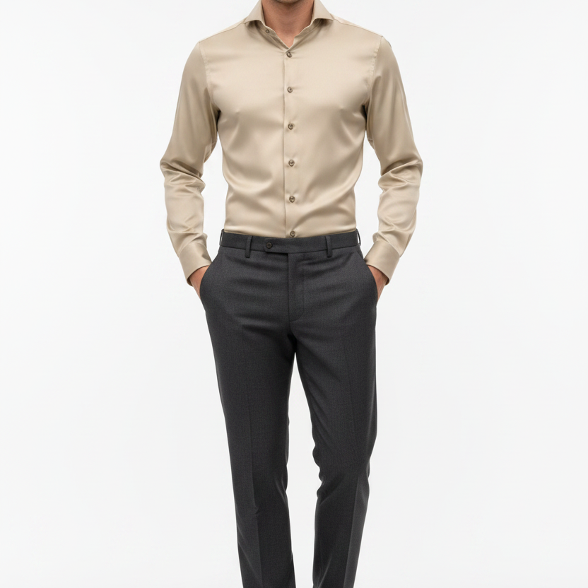 Torven Beige – Model Front