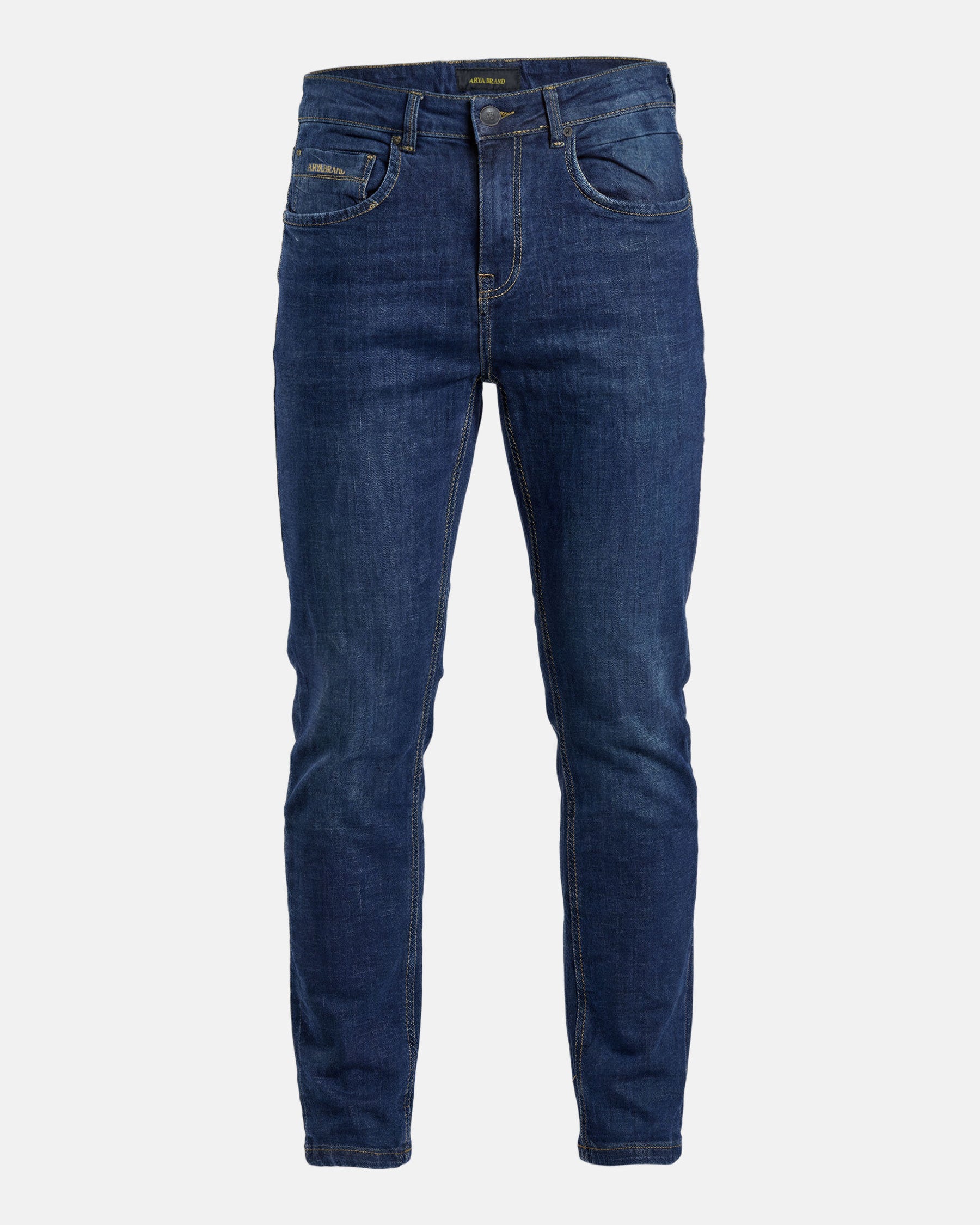 Men’s blue jeans with slim fit and classic five-pocket design