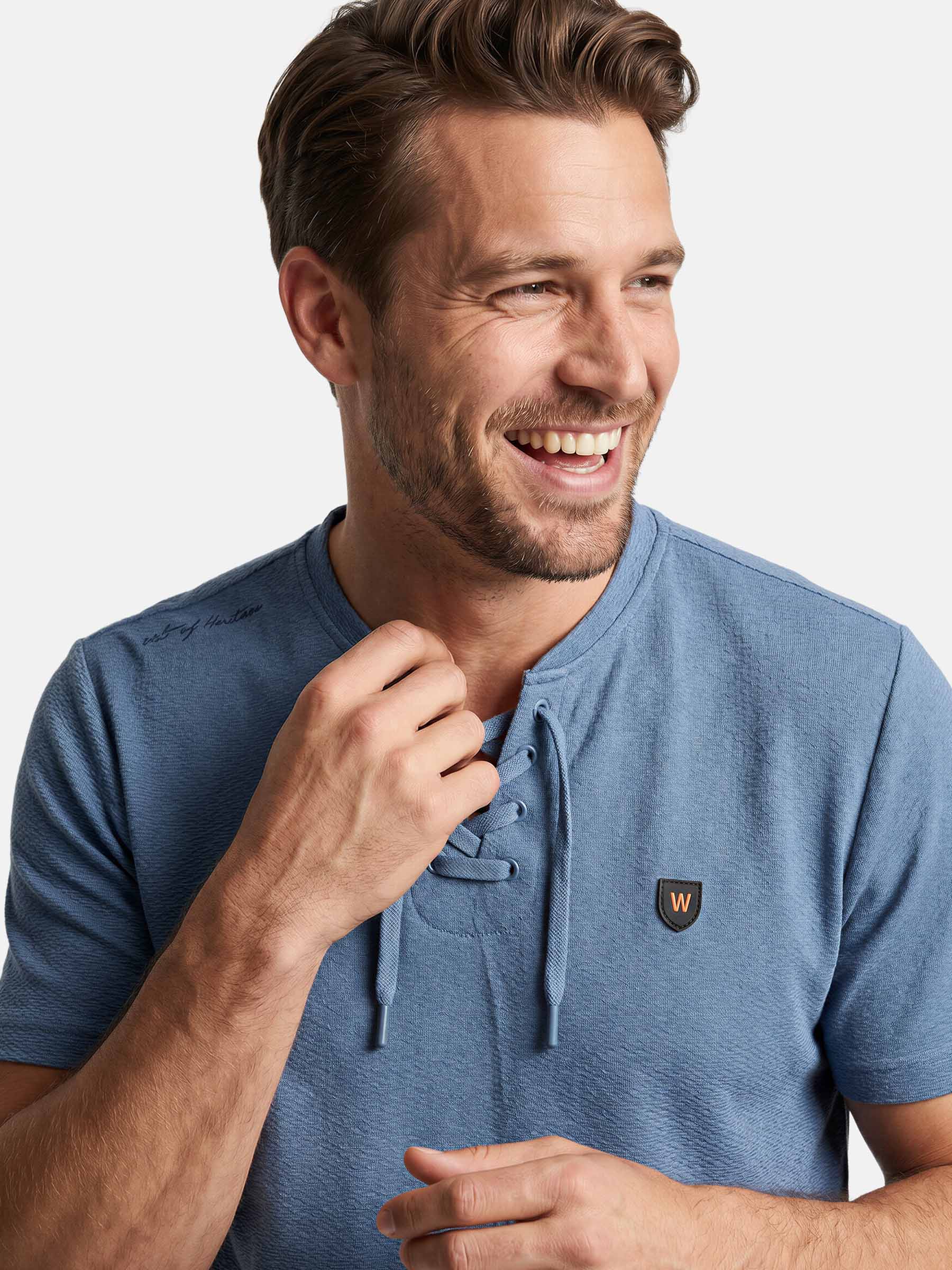 T-shirt 79666 Zorkan Licht Indigo