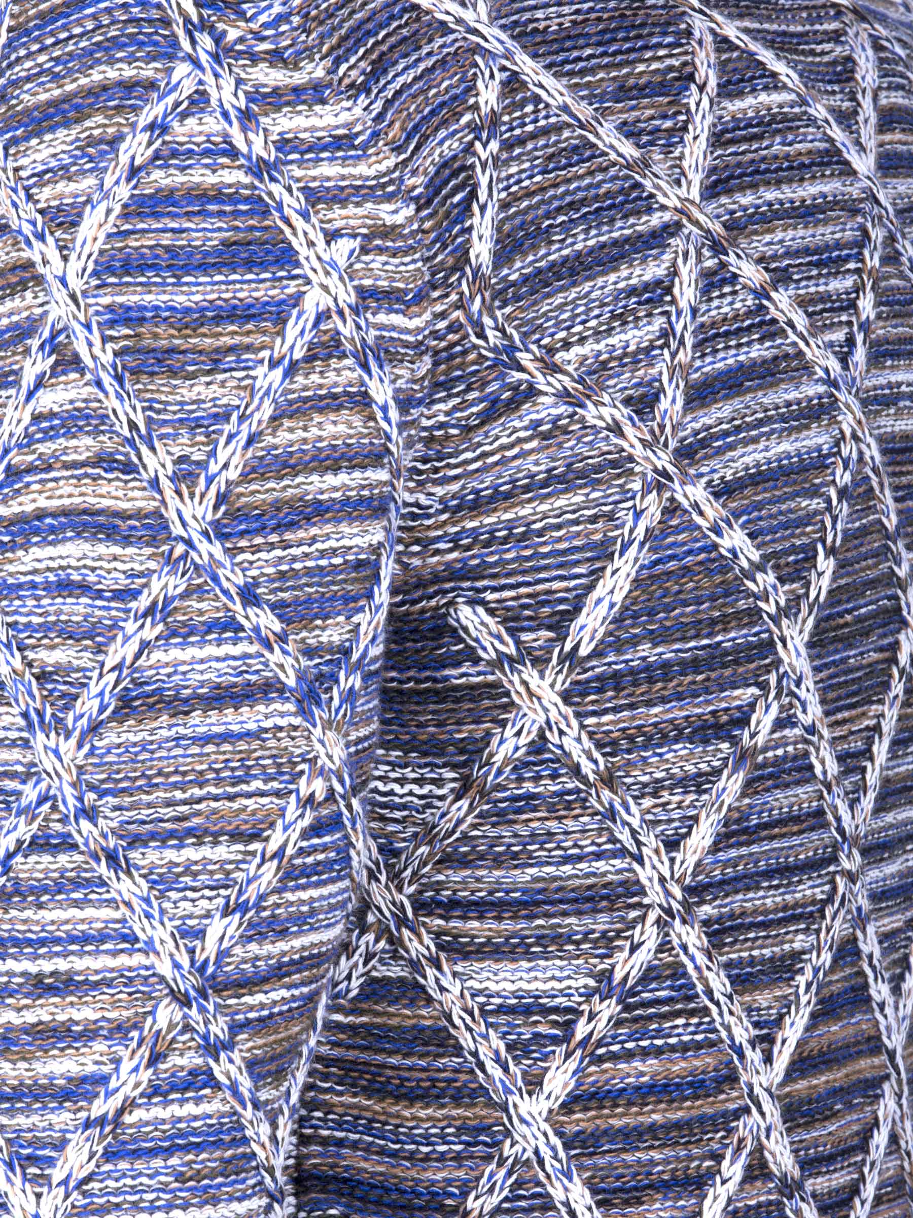 Knitwear  77520 Flinn Grey Royal Blue