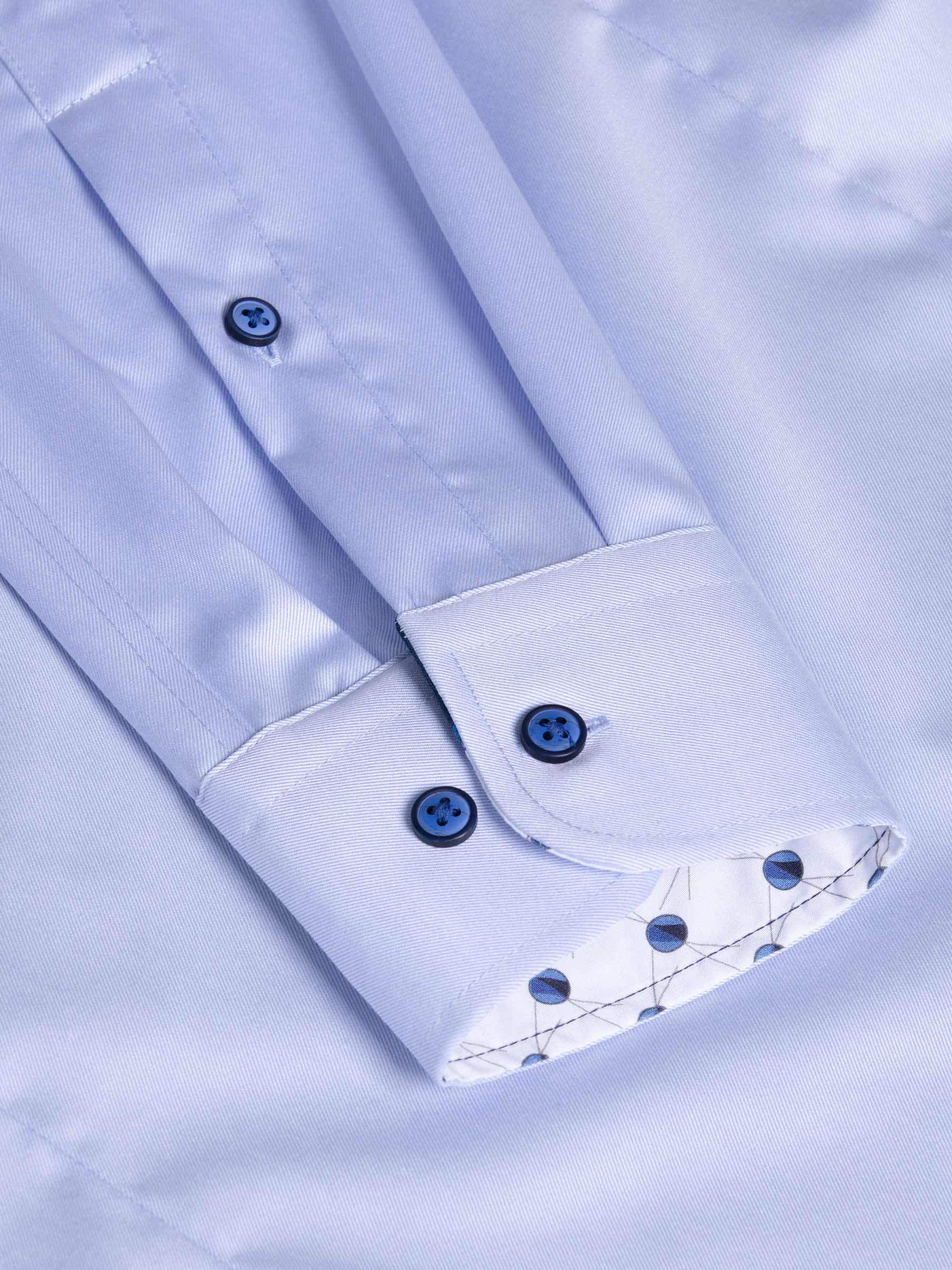 Lance Solid Light Blue Long Sleeve Shirt 