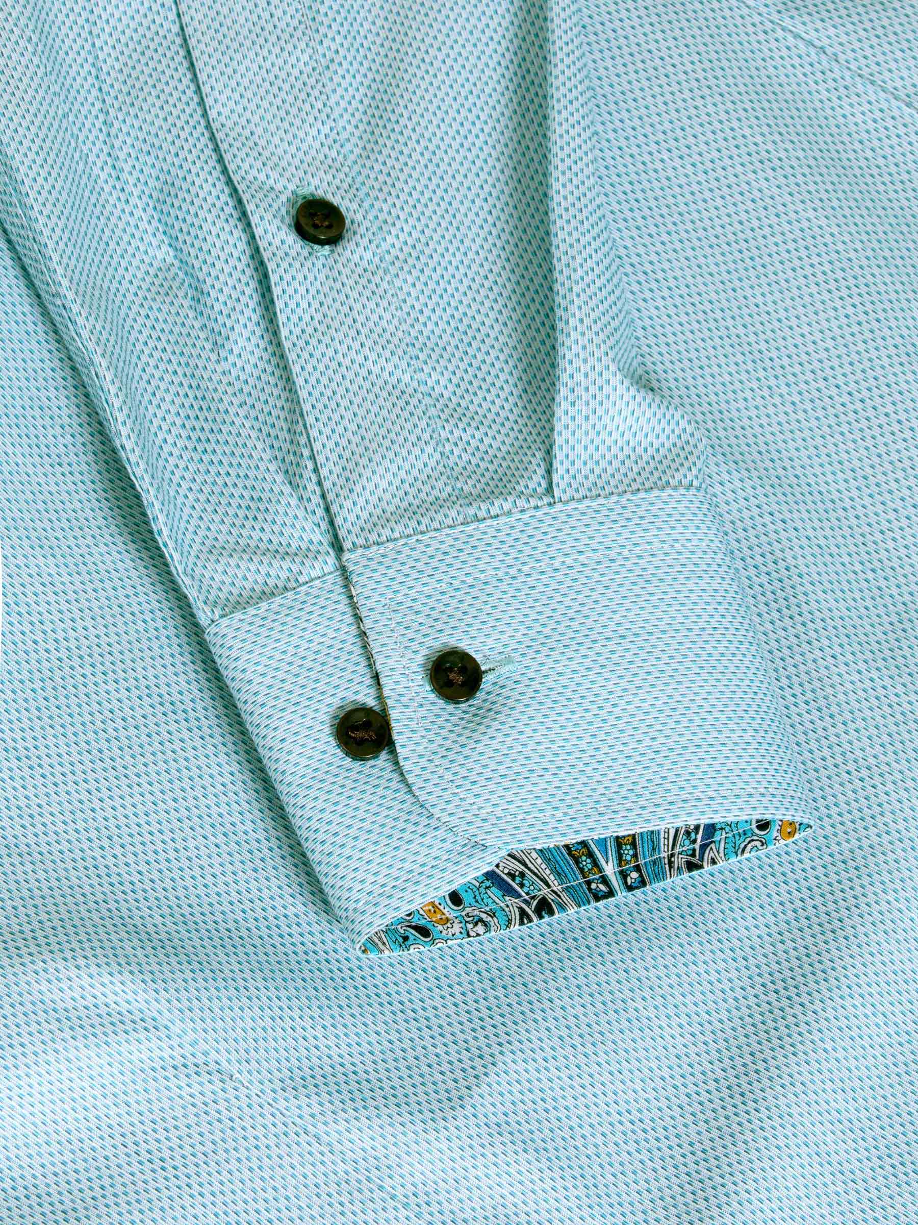 Shirt Long Sleeve 75694 Murial Turquoise