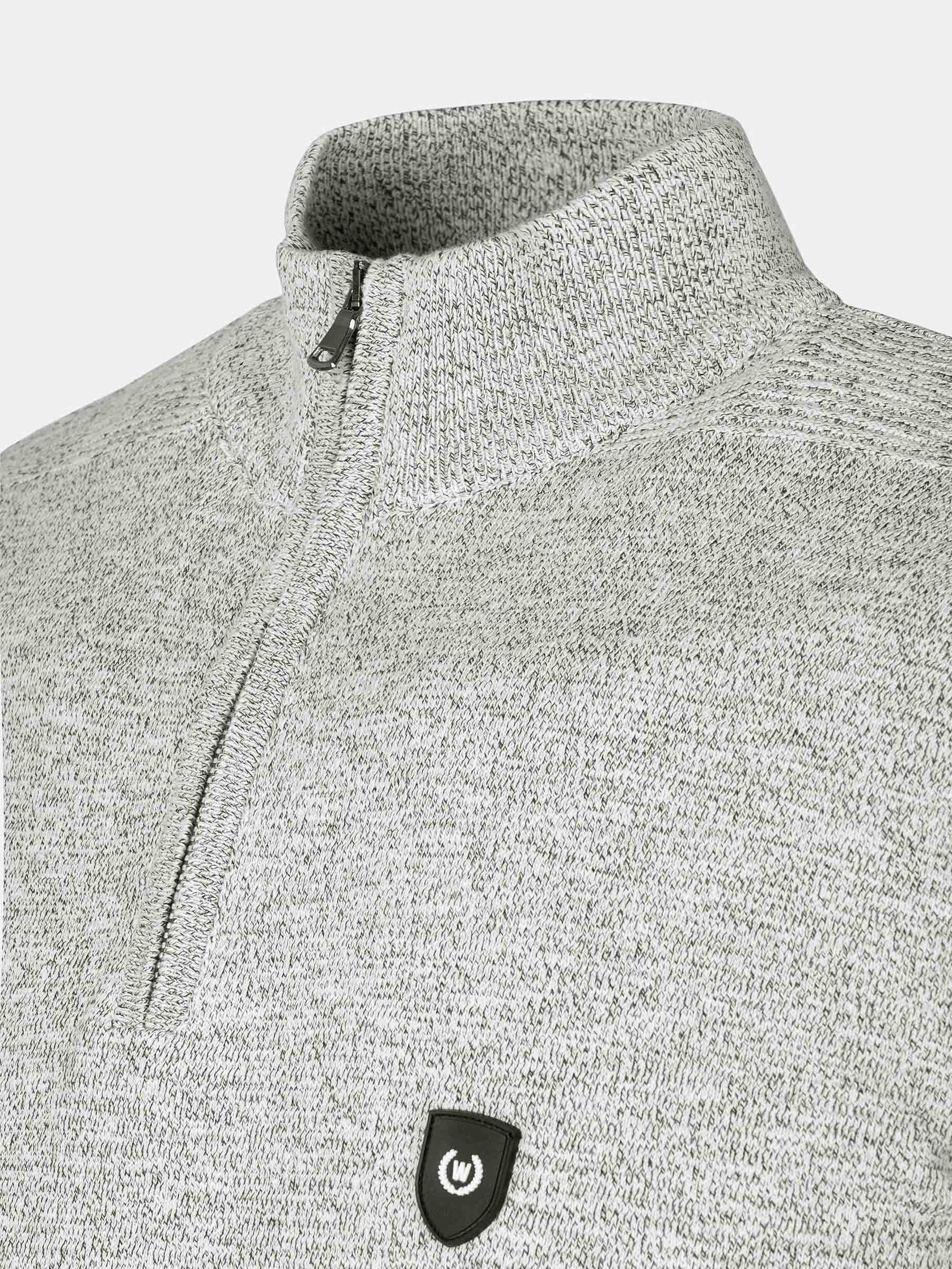Sharon Half Zip Grey Sweater