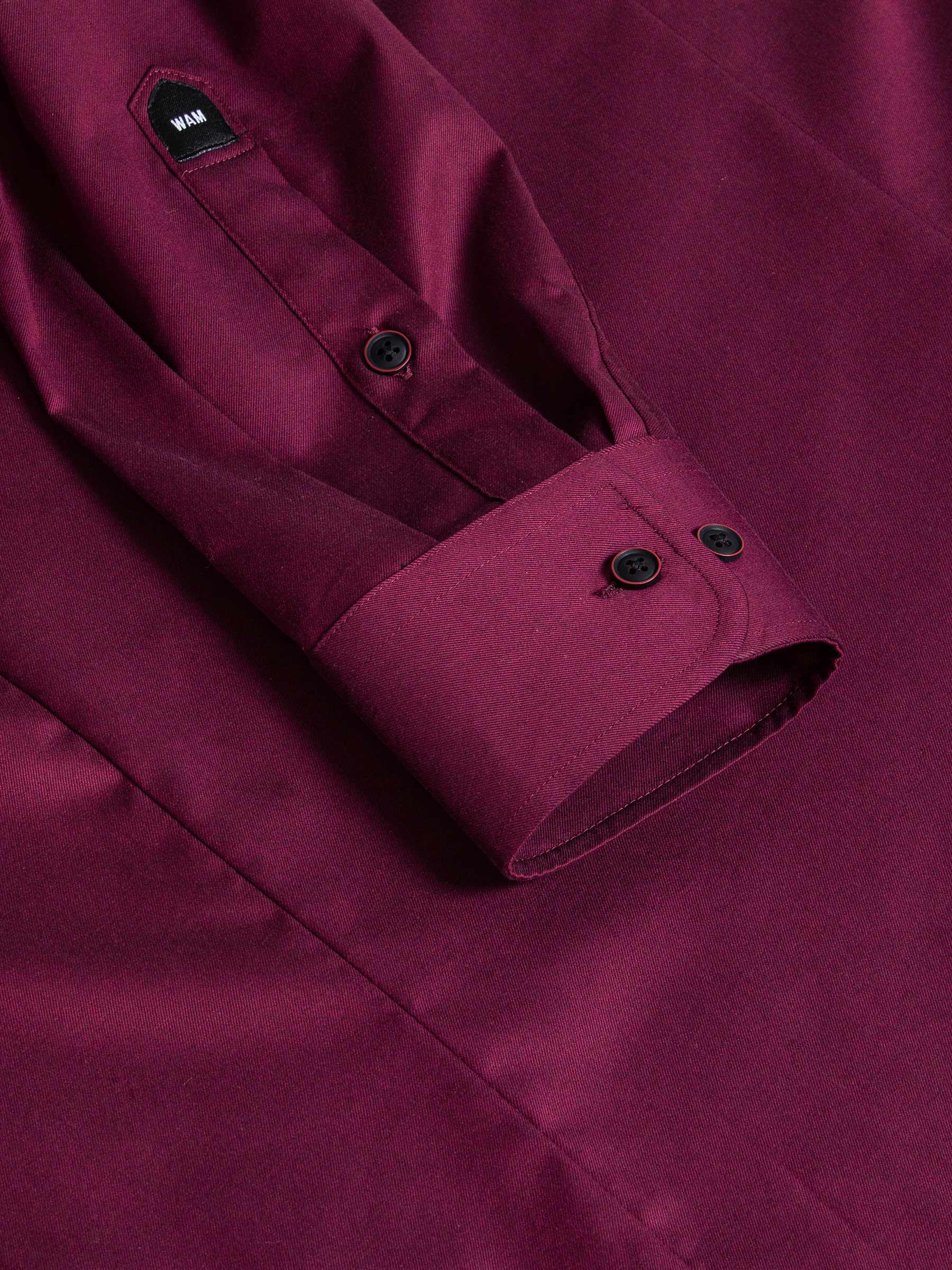 Tempesta Plain Cotton Purple Long Sleeve Shirt 