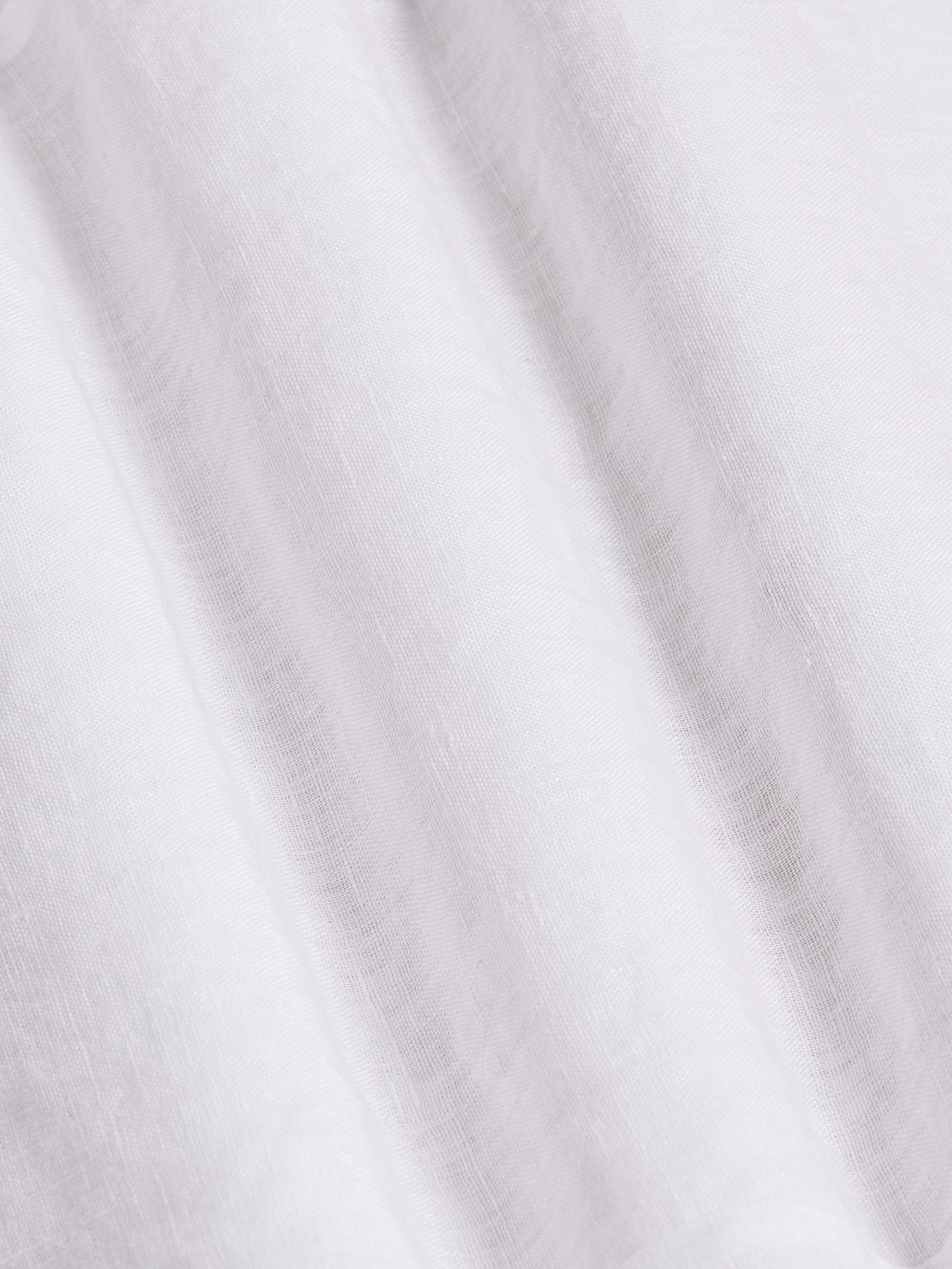Redention Linen White Long Sleeve Shirt