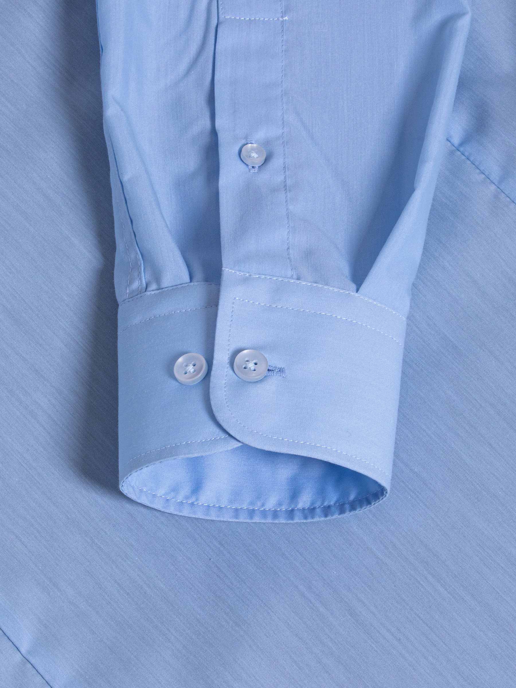 Leira Solid Blue Long Sleeve Shirt