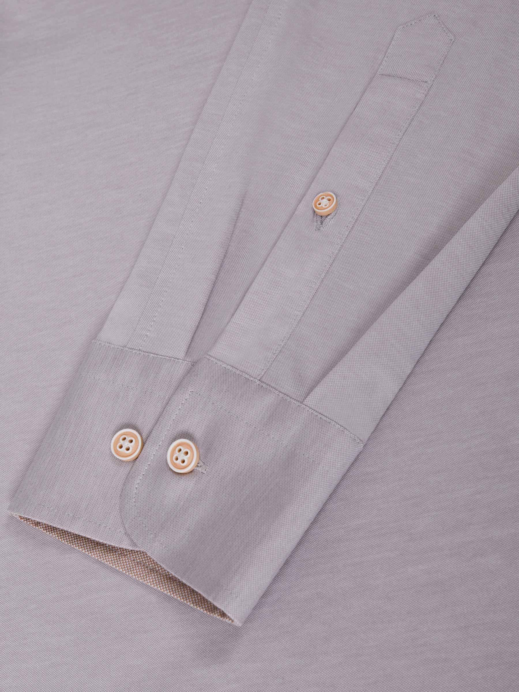 Jucinto Cut Away Collar Long sleeve Shirt Grey