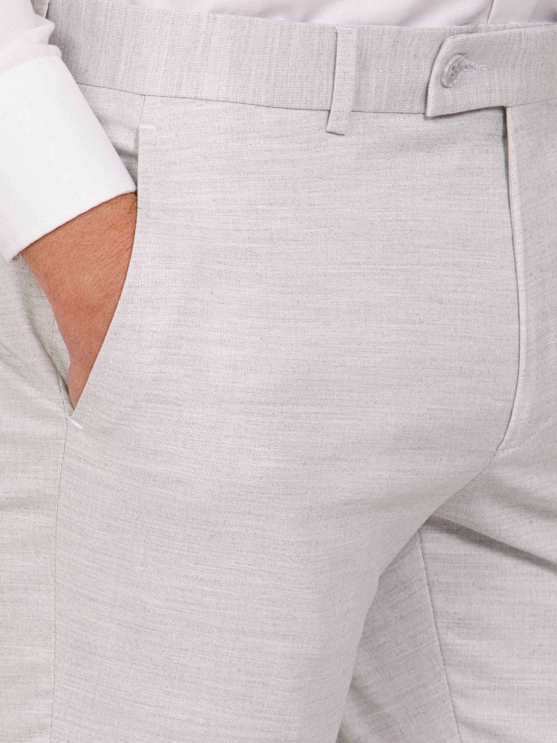 Newsted Comfort Slim Fit Light Grey Pants