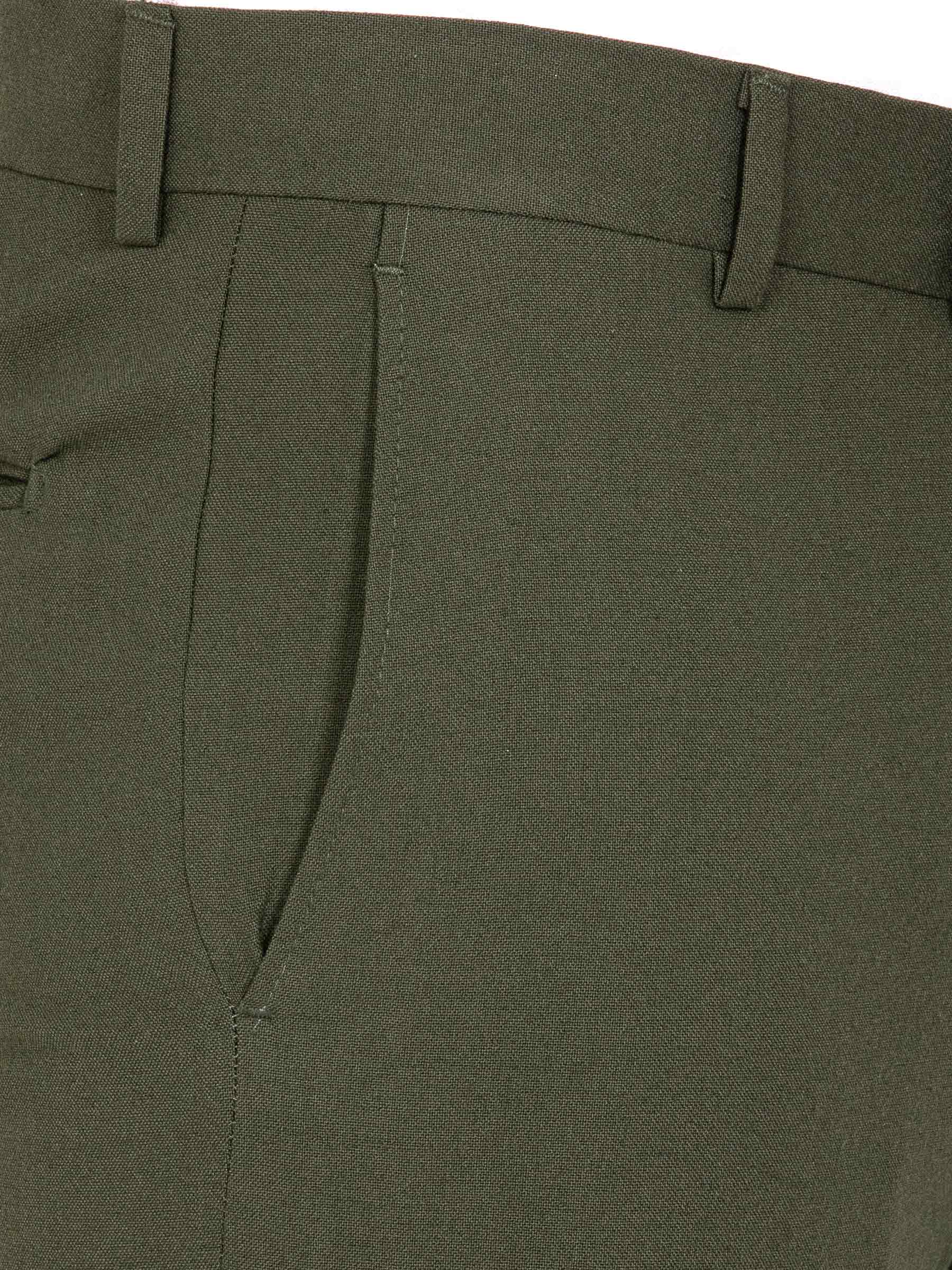 Slim Fit Textured Khaki Pants 