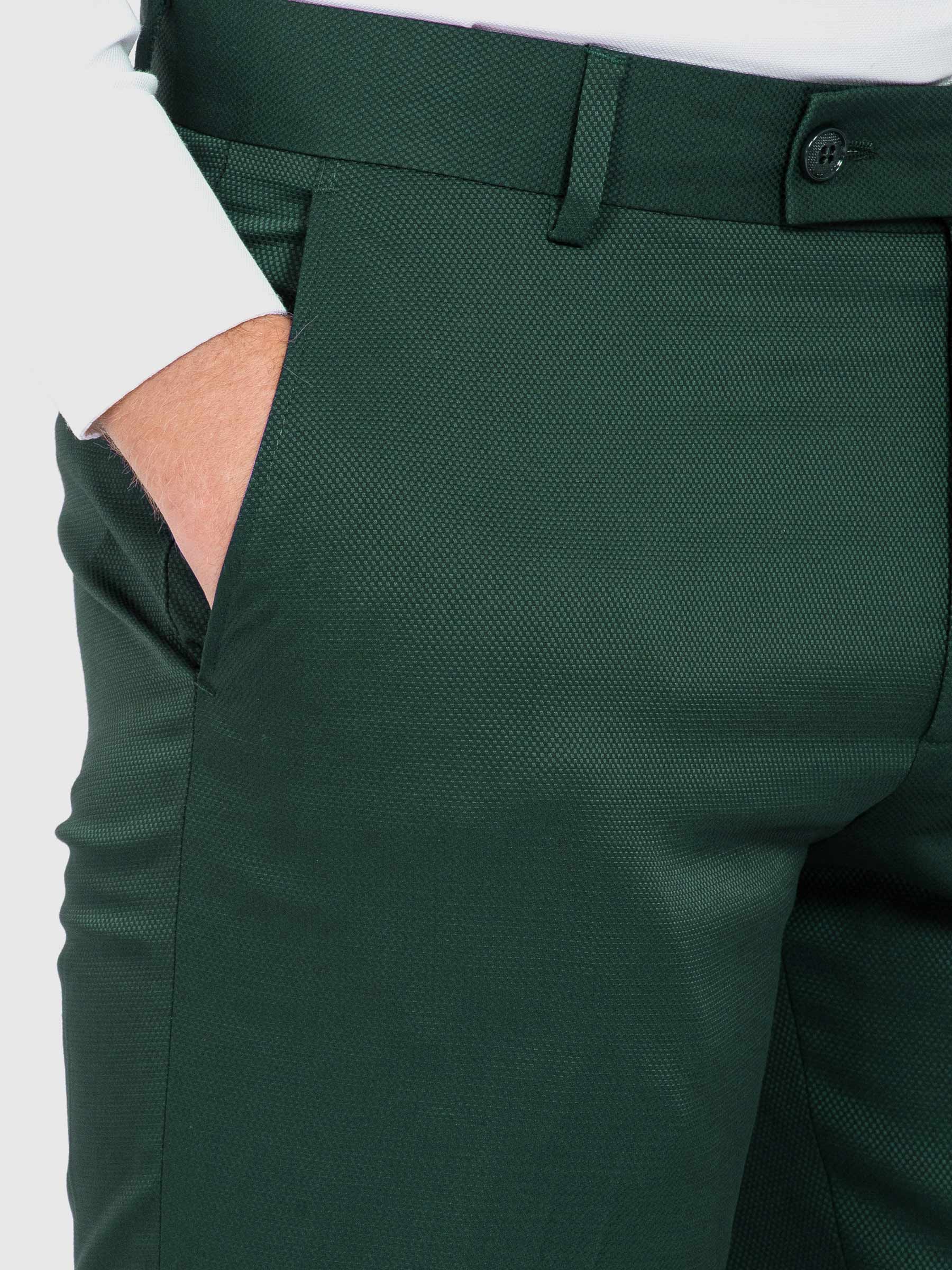 Concitor Men's Dress Pants Trousers Flat Front Slacks Emerald Green Color  28 at Amazon Men's Clothing store