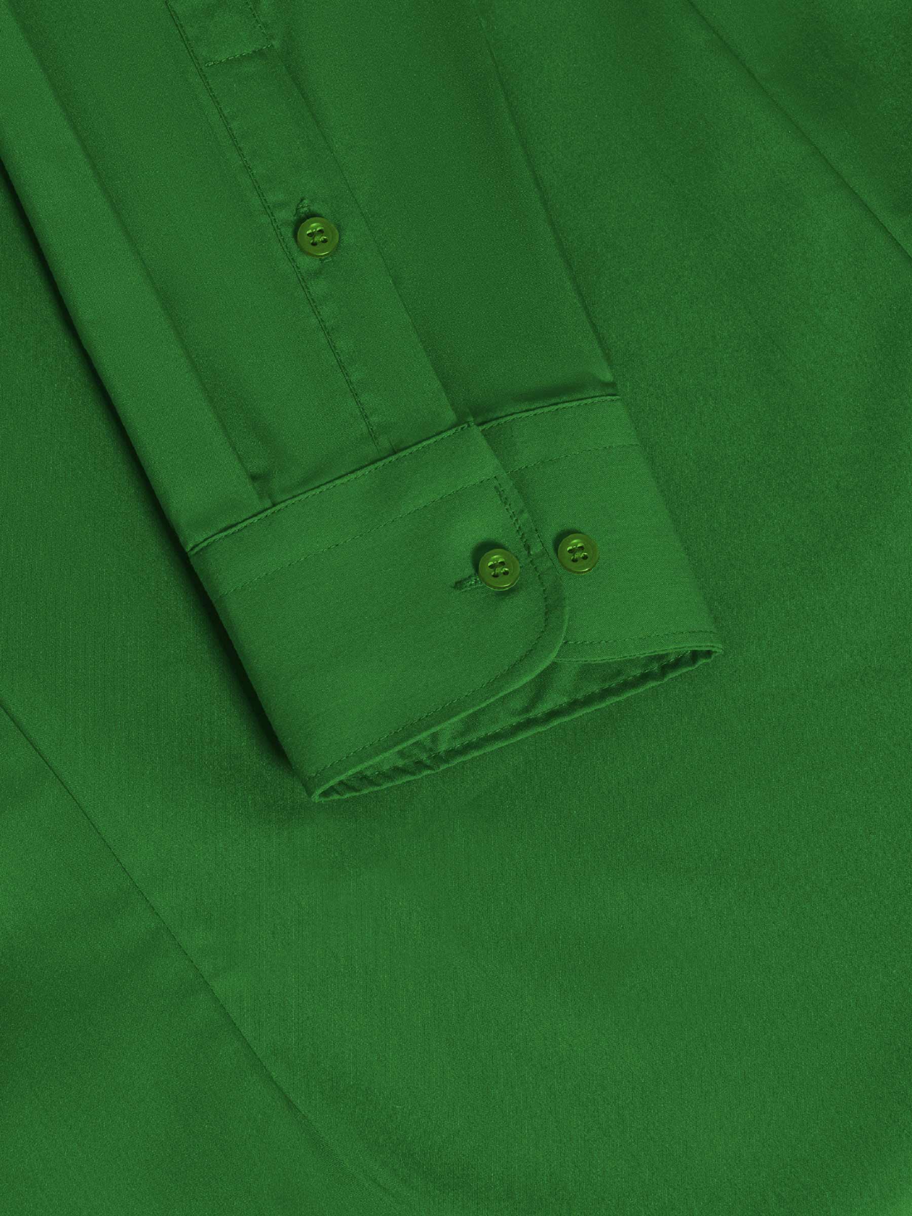 Leira Solid Light Green Long Sleeve Shirt