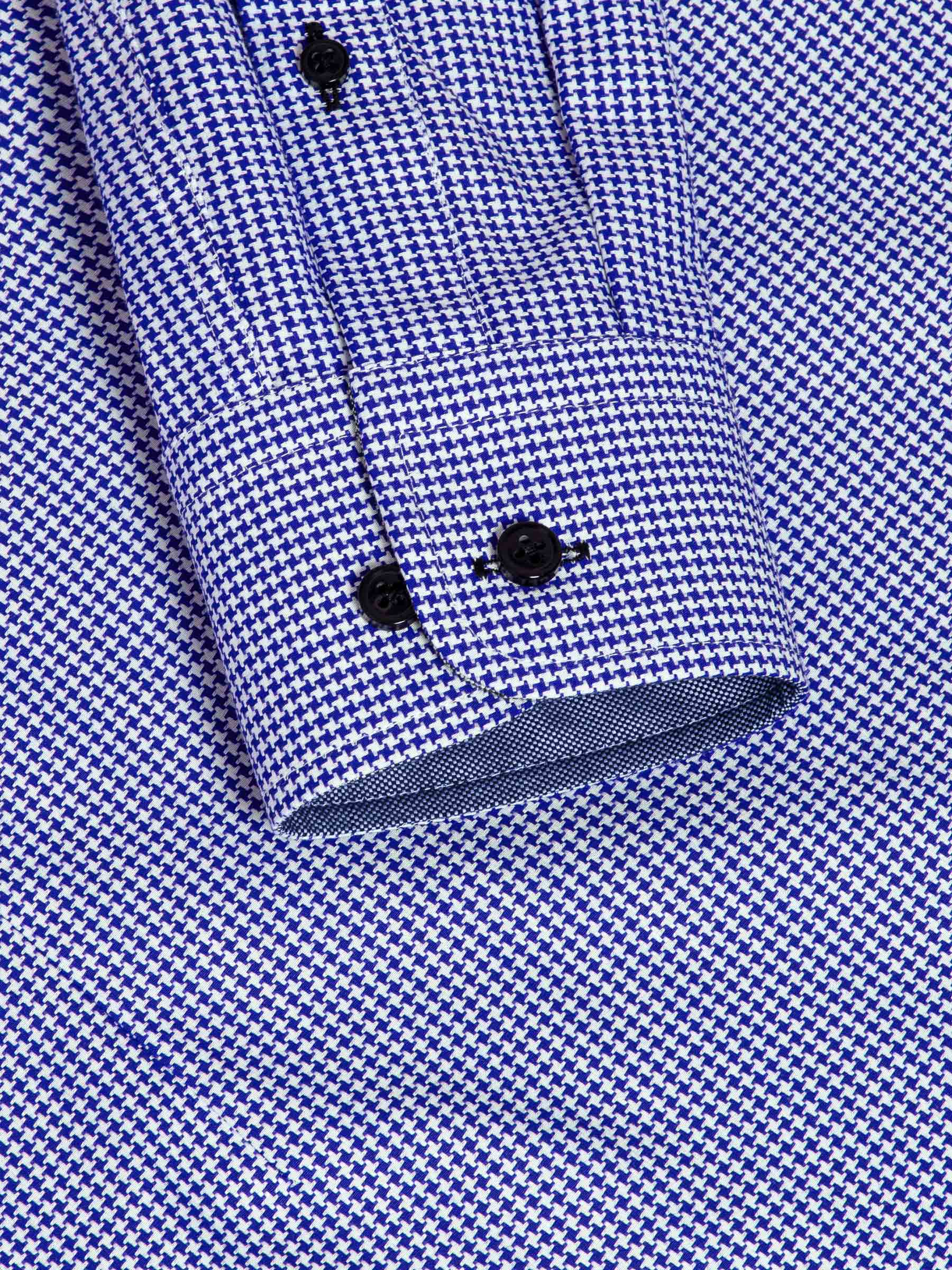 Vermilion Checkered Royal Blue Long Sleeve Shirt