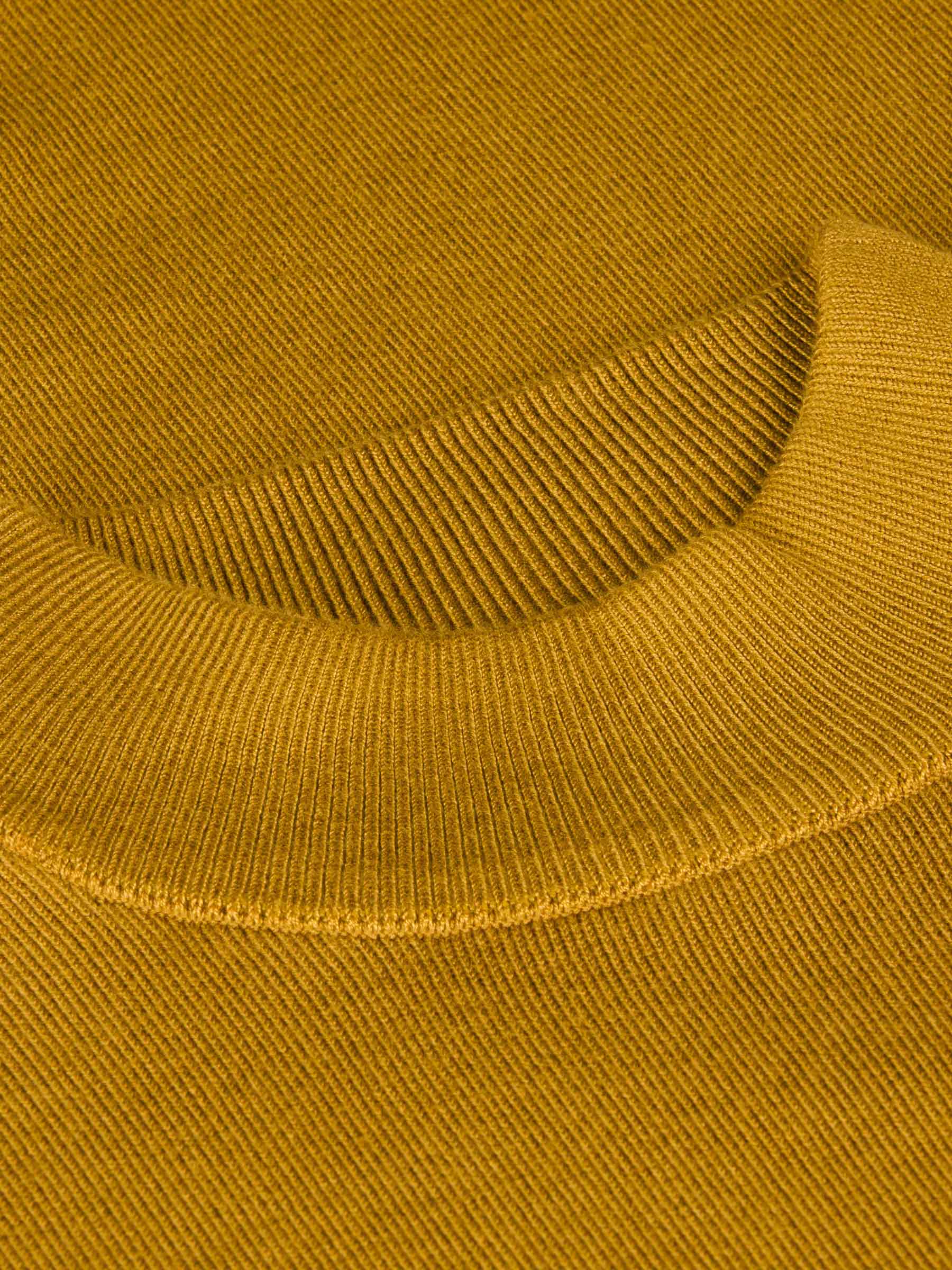 Siena Round-Necked Dark Yellow Sweater 