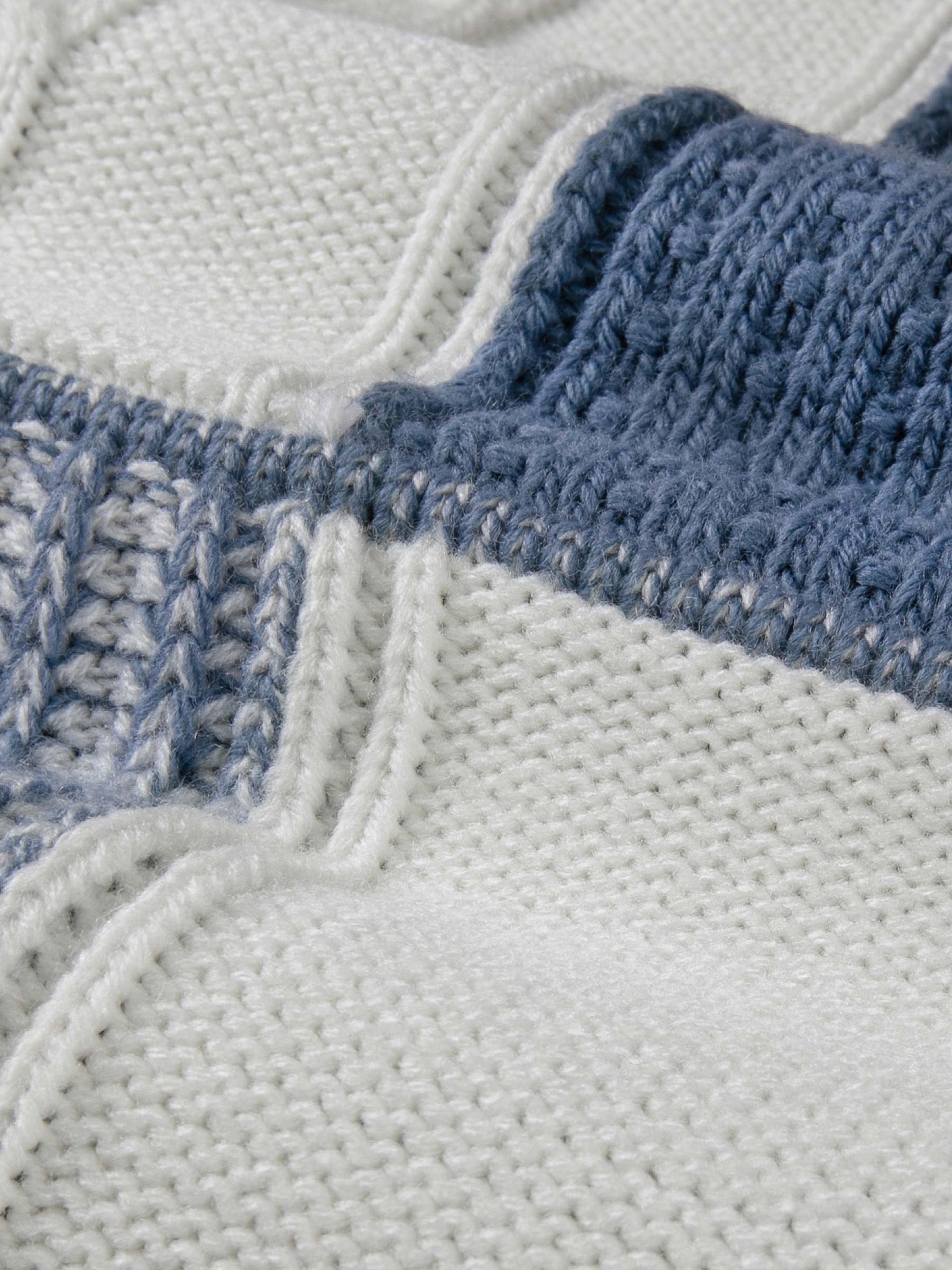 Cambridge Pattern Blue White Knitwear 