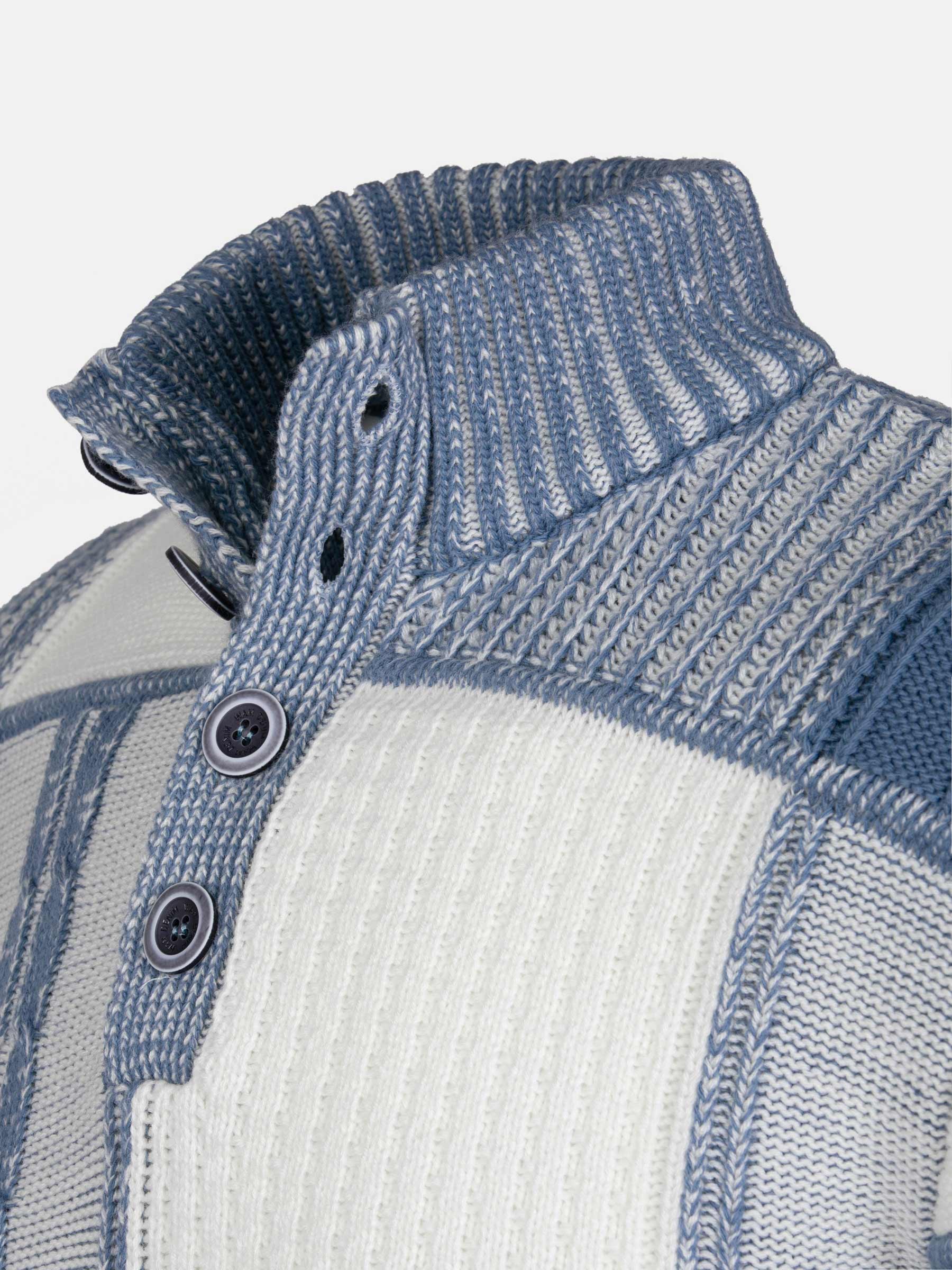 Cambridge Pattern Blue White Knitwear 