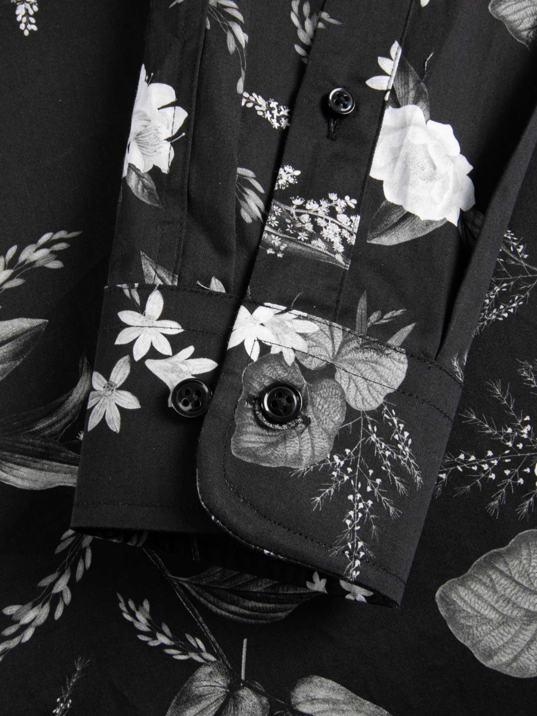 Astoria Floral Black Long Sleeve Shirt