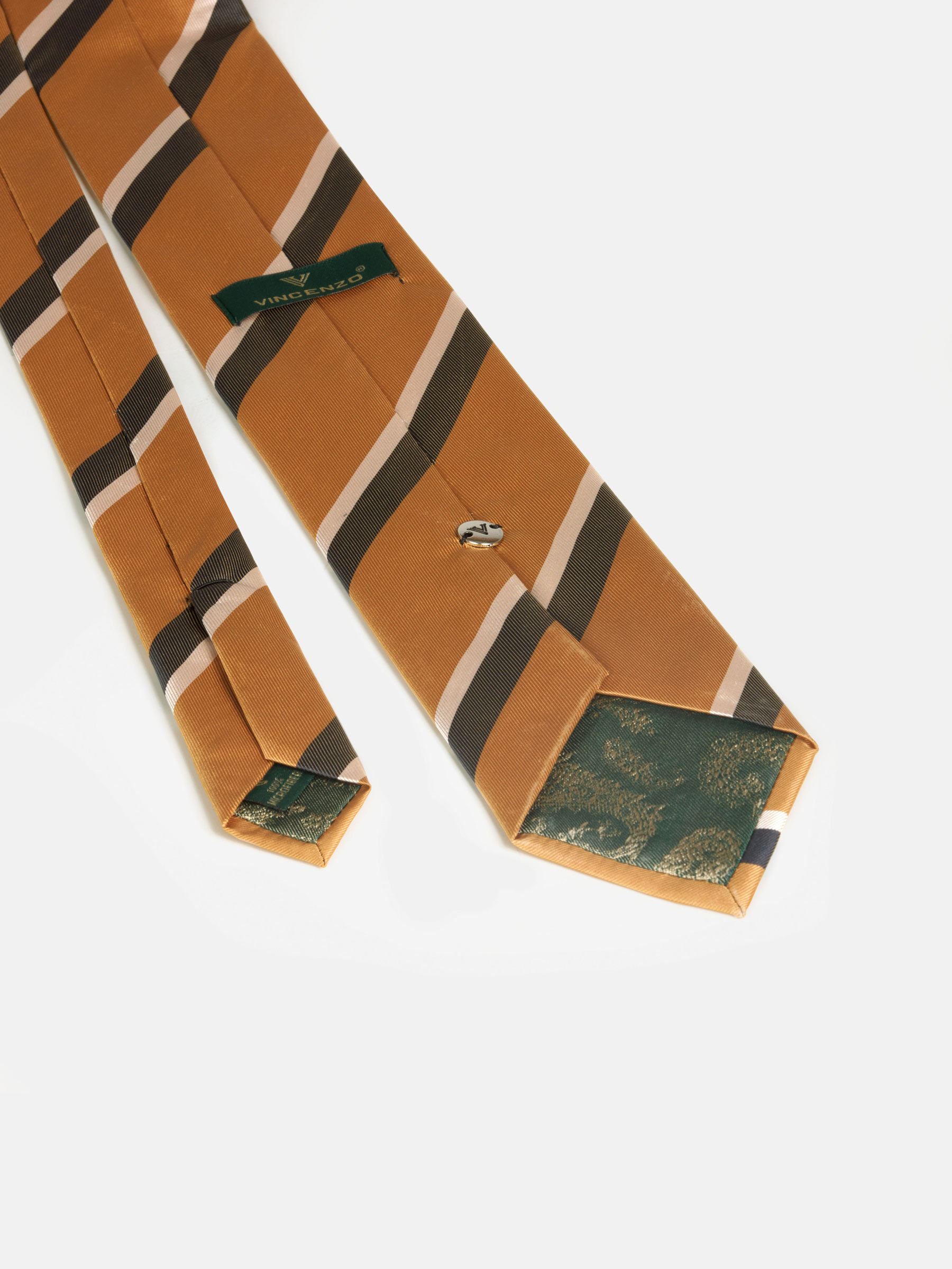 William Powell Black Orange  Tie