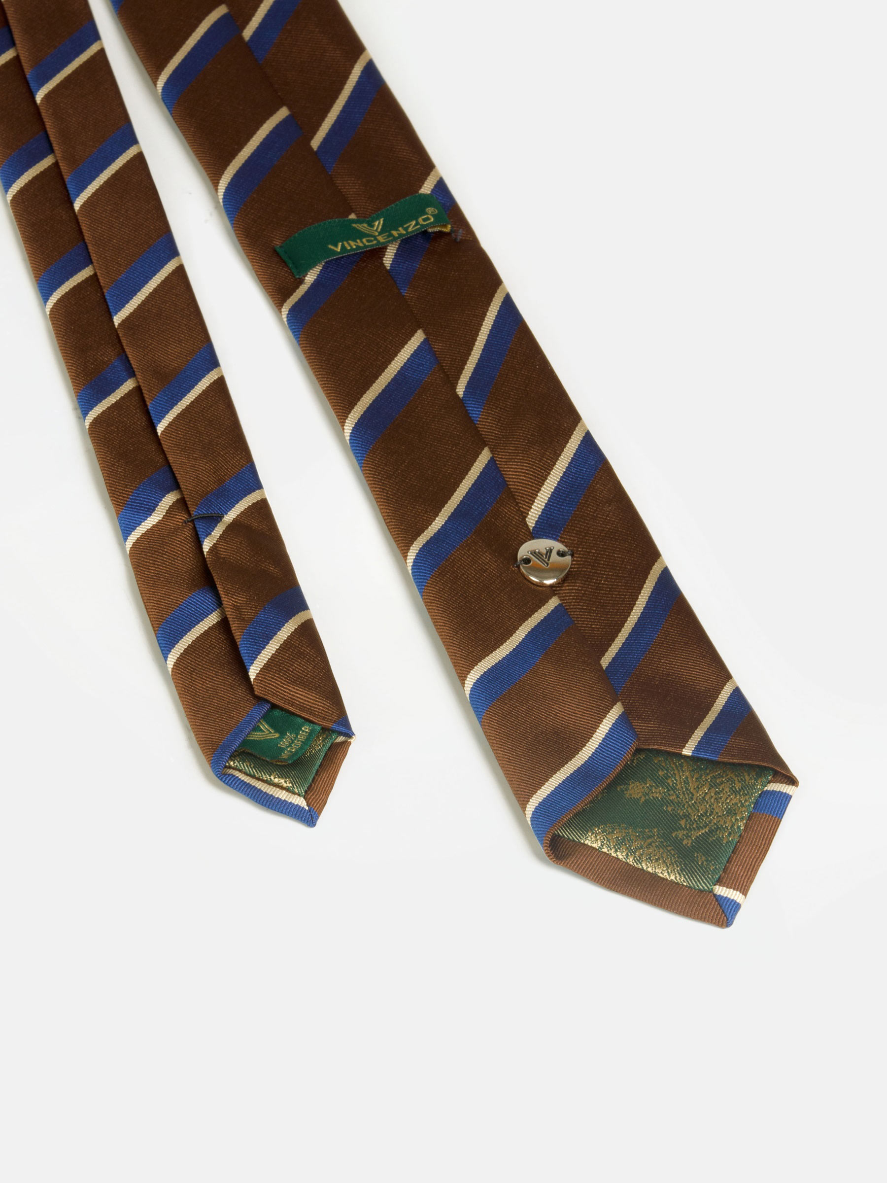 Liam Blue Brown Tie
