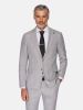 Ground Checkered Slim Fit Grey Blazer