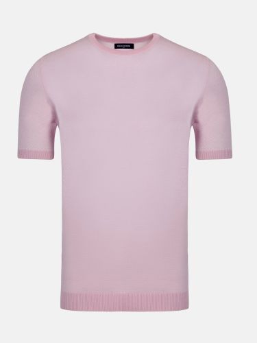 Lucas Pique Knit Pink T-shirt
