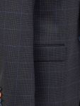 Archer Checkered Indigo Navy Suit