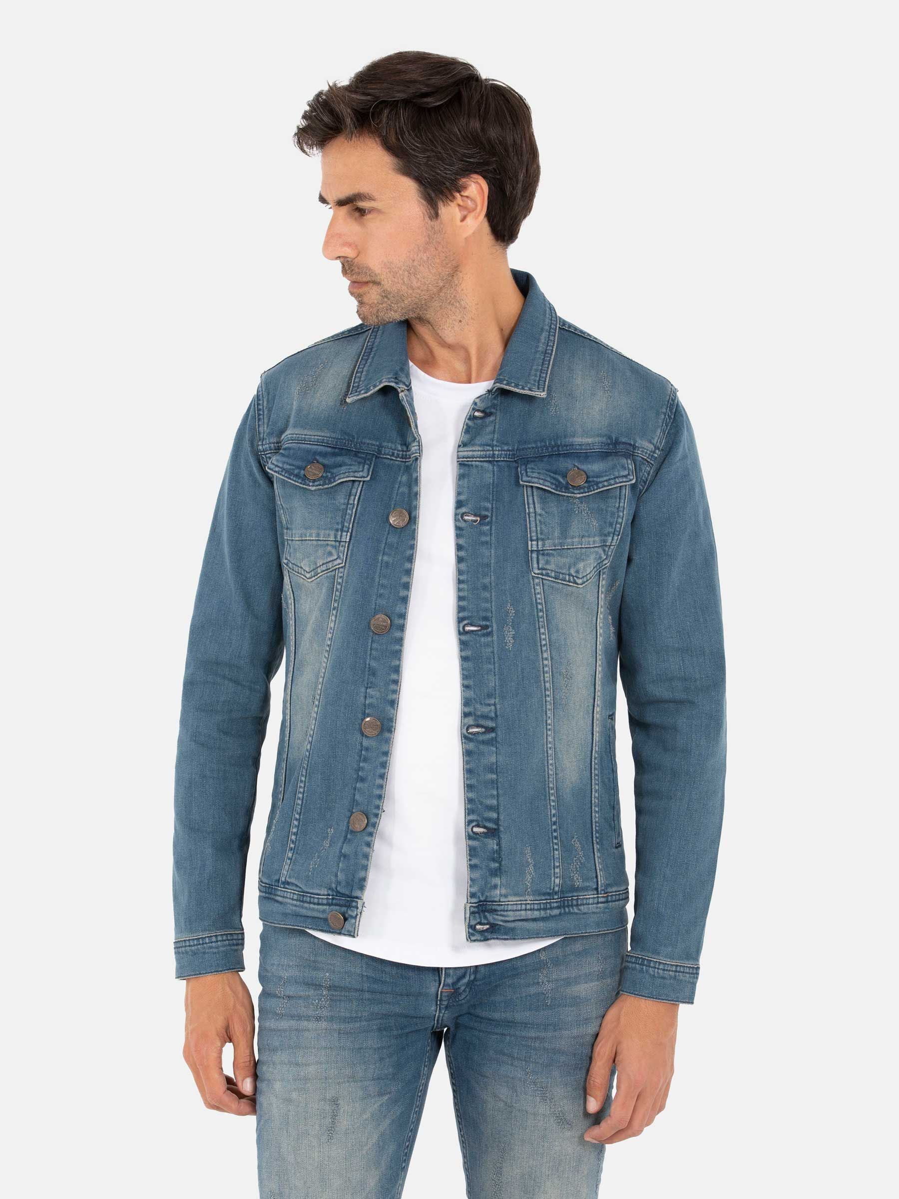 Men's Lightning Ripped Denim Jacket - RippedJeans® Official Site | Denim  jacket men, Printed denim jacket, Denim jacket