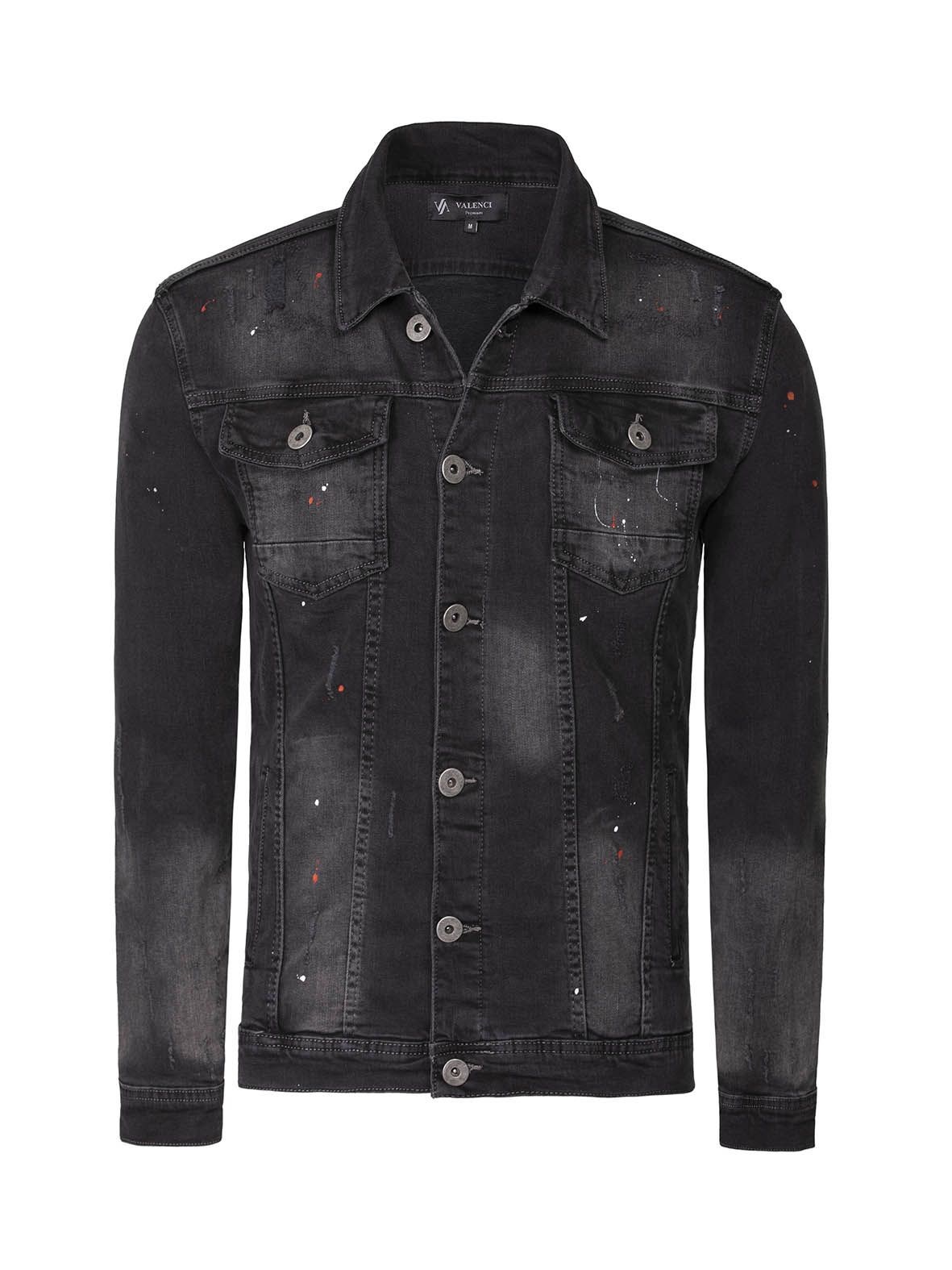 Asos Brand Denim Jacket In Skinny Fit In Black, $65 | Asos | Lookastic