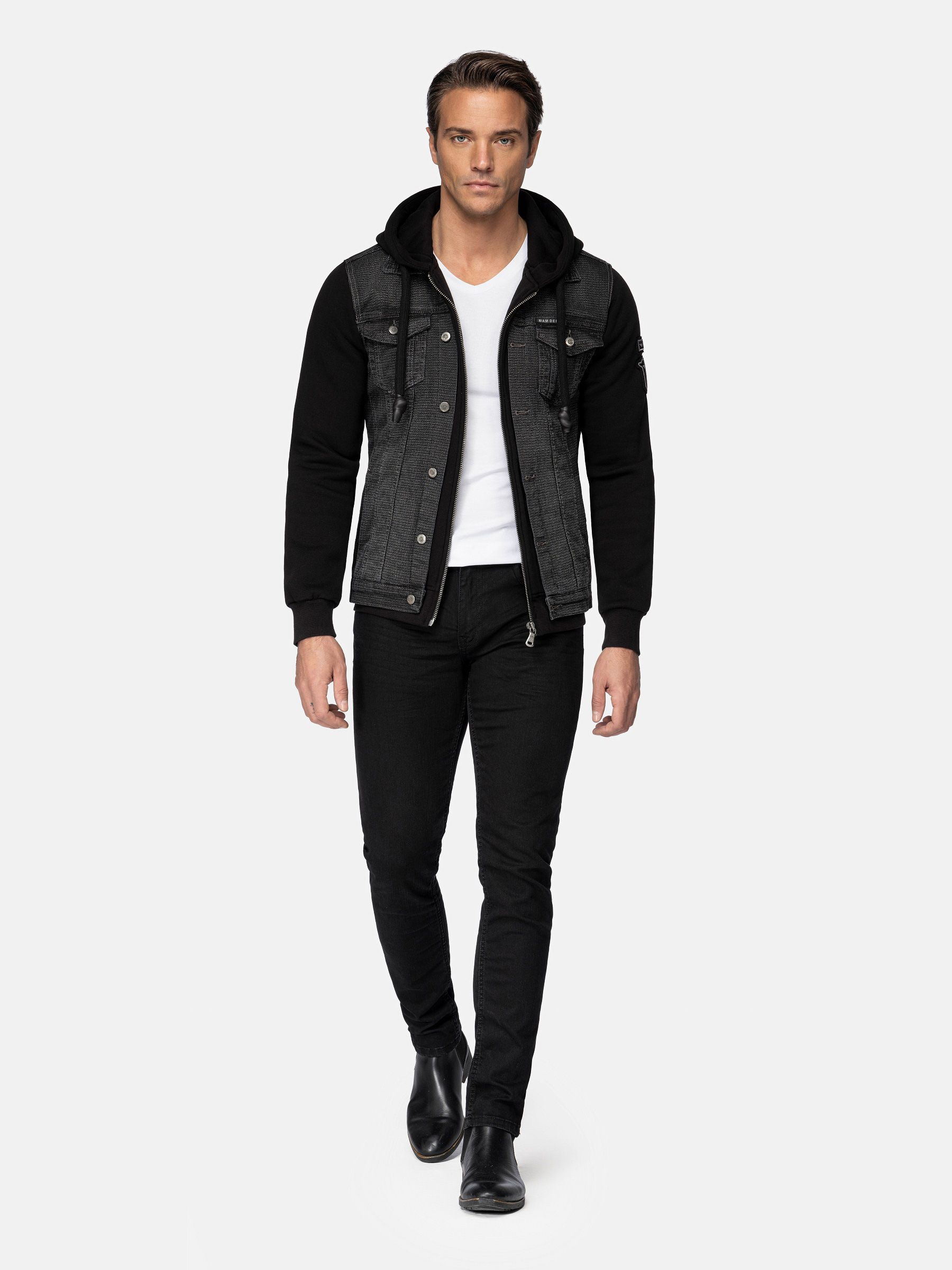 Calvin Klein Jeans Black Denim Jacket Mens SIze... - Depop