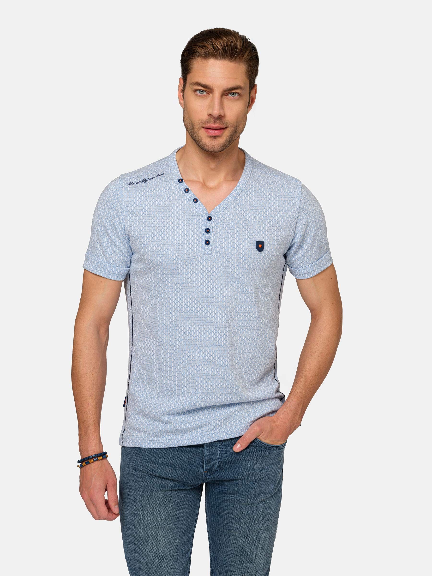 Wam Denim  V-neck Double Button-Down – Men's T-shirt