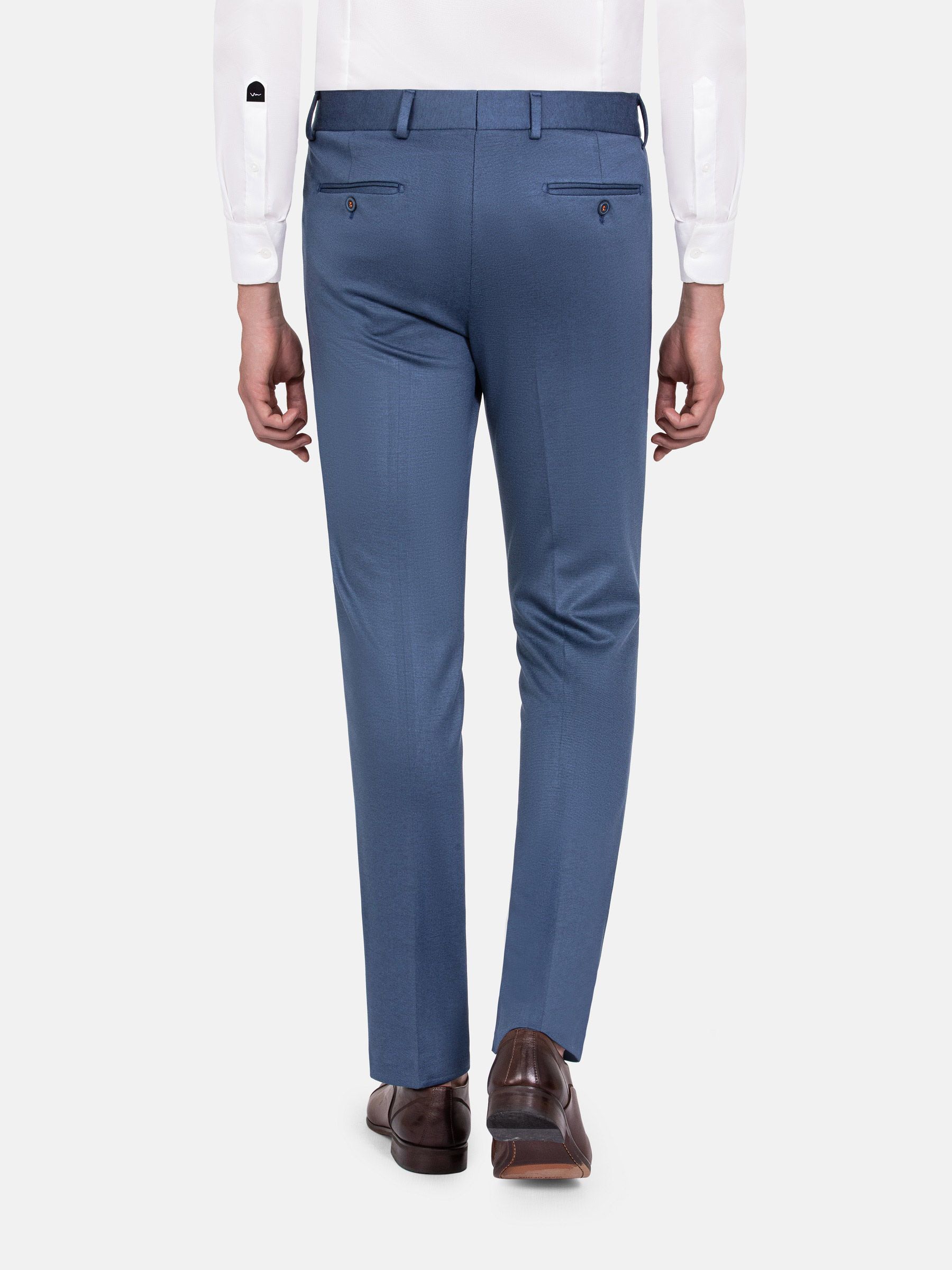 Buy Men Grey Textured Slim Fit Formal Trousers Online - 707759 | Peter  England
