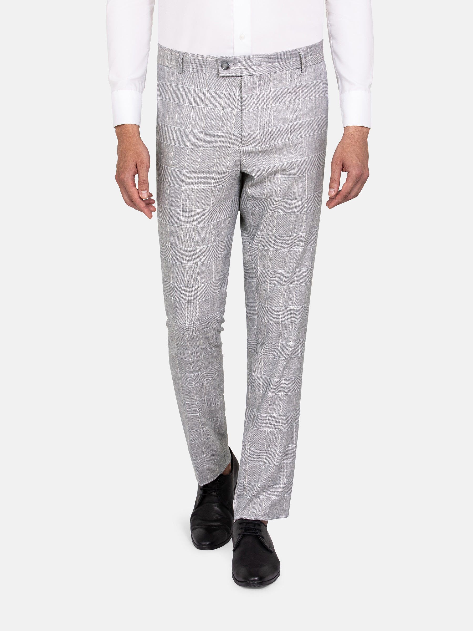 Buy ARROW Grey Structured Cotton Regular Fit Mens Formal Wear