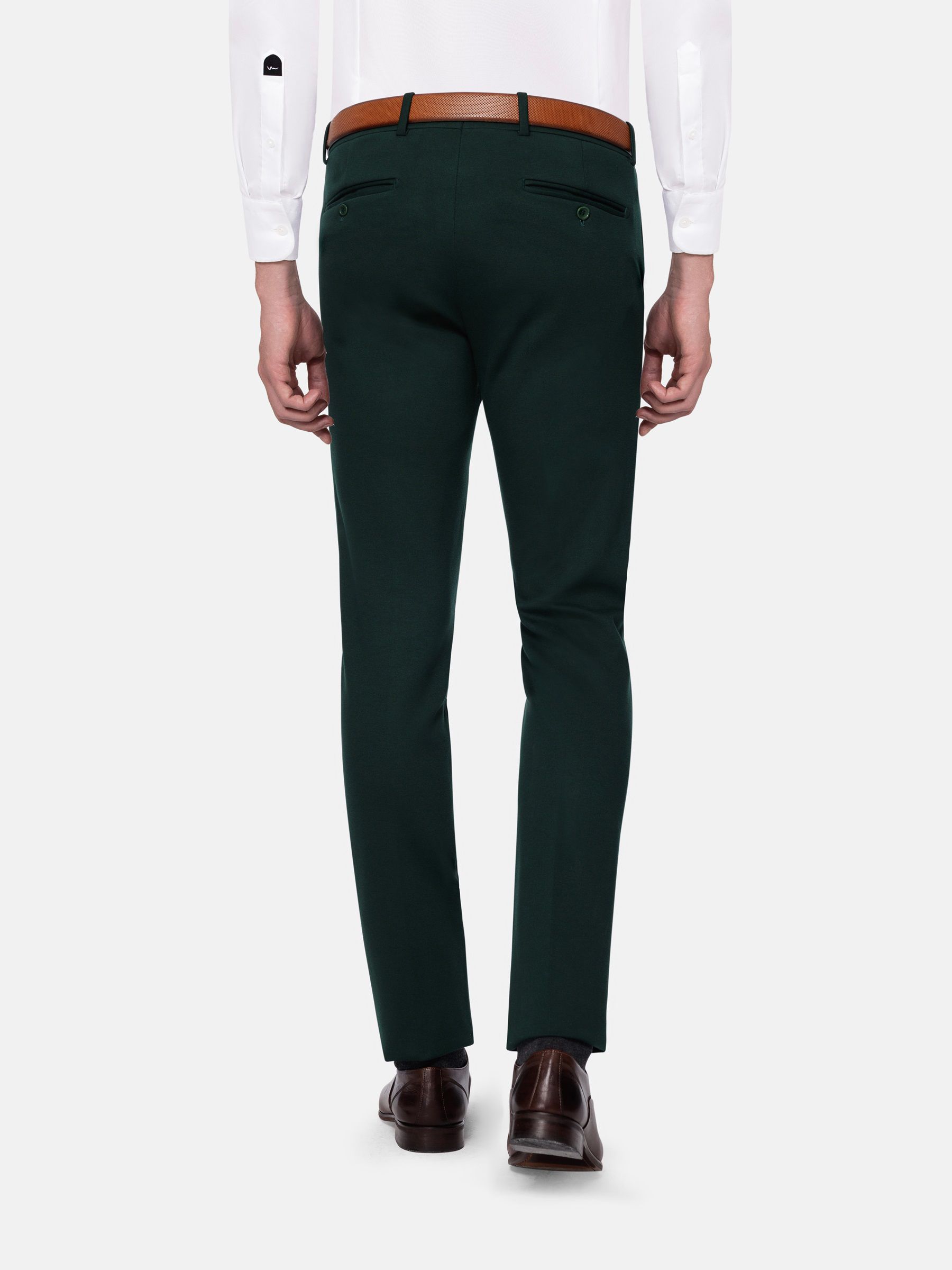 BKT50 Tailored Trousers in Wool Herringbone - Cyprus – Brooklyn Tailors